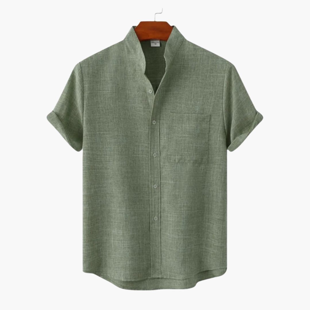 Men's Short Sleeve Button Down Shirt - VibreMode