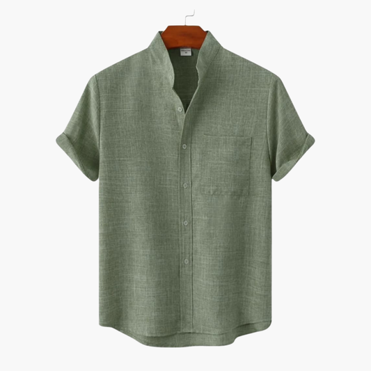 Men's Short Sleeve Button Down Shirt - VibreMode