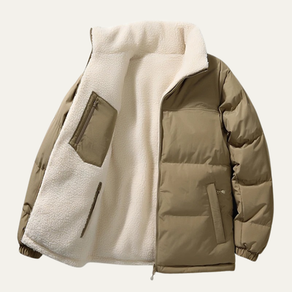 Men's Wool Cotton Double Sided Warm Coat