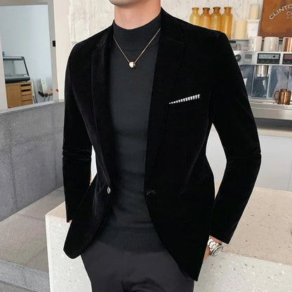 Men's Velvet Blazer