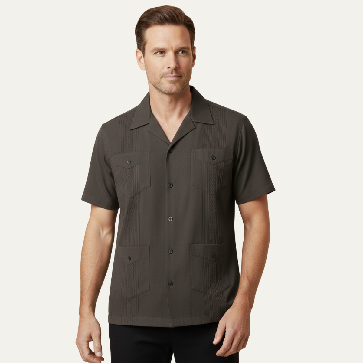 Calderon Men's Linen Cuban Shirt