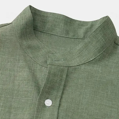 Men's Oversized Cotton Linen Shirt