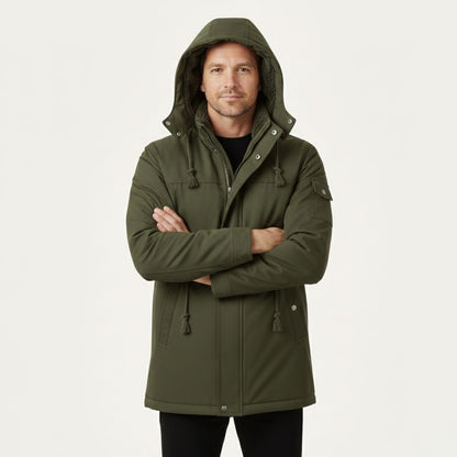 Men's Modern Parka Winter Jacket With Hood
