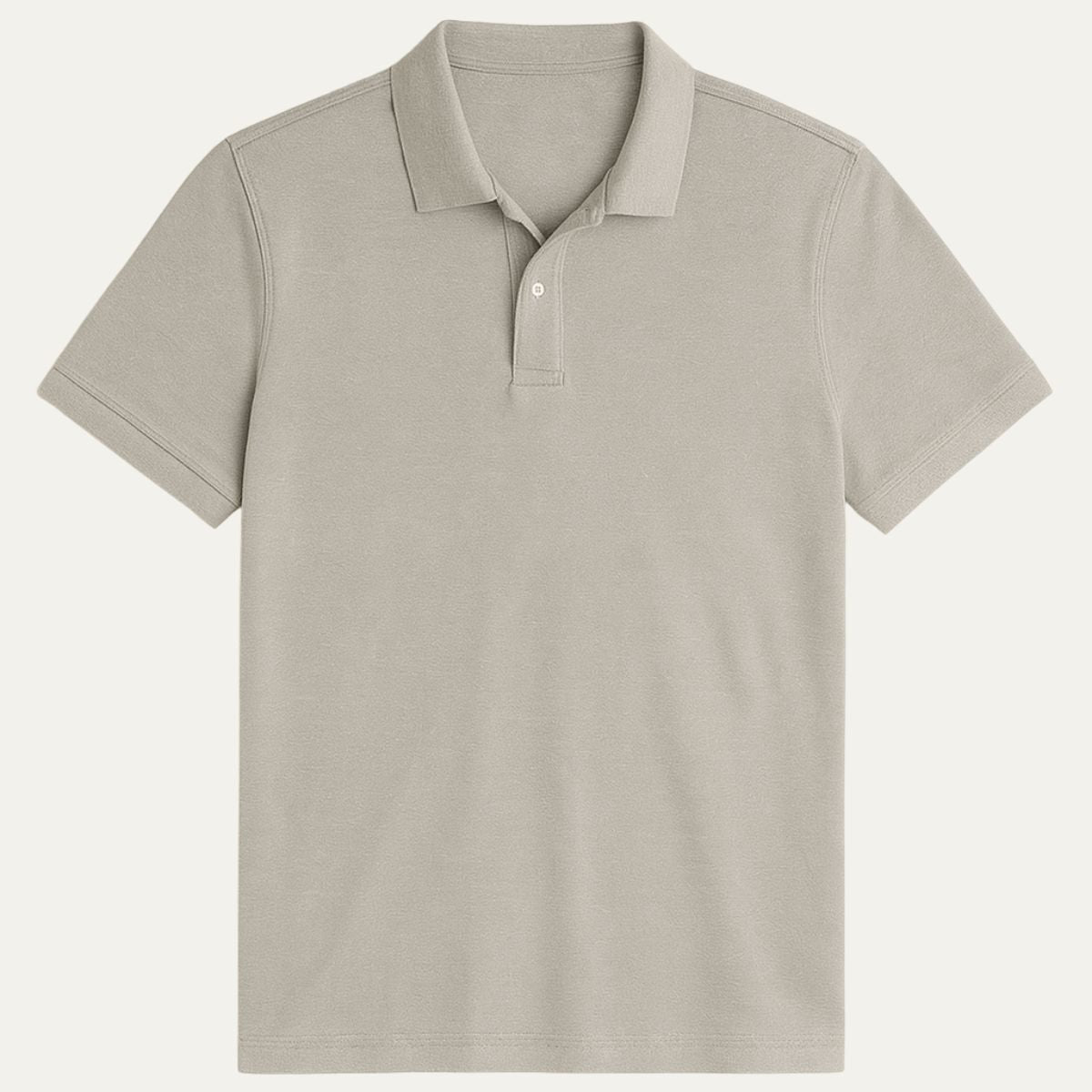 Men's White Polo Shirt Cotton Classic Fit