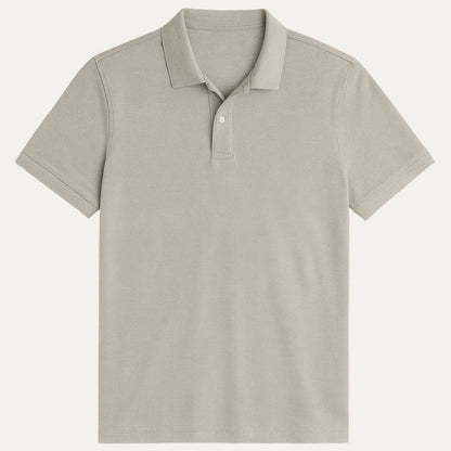 Men's White Polo Shirt Cotton Classic Fit