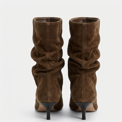 Ankle Boots Kitten Heel Slouch Women