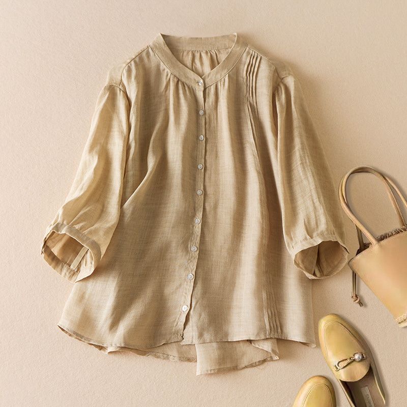 Soft Floral Relaxed Fit Blouse