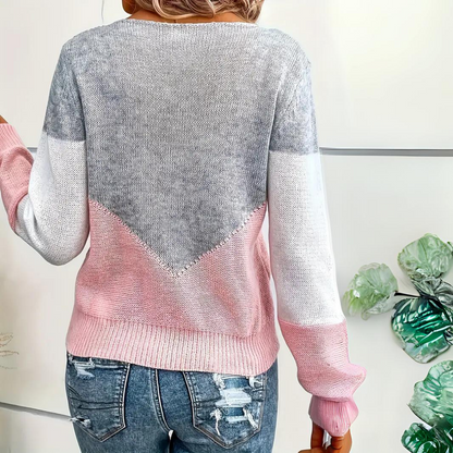 Warm Colorful Knit Women's Winter Sweater