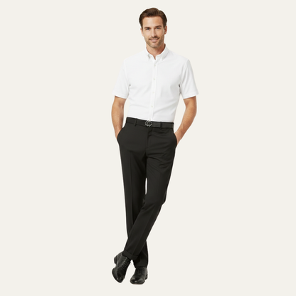 Men's Slim Fit Linen Dress Pants Pleated