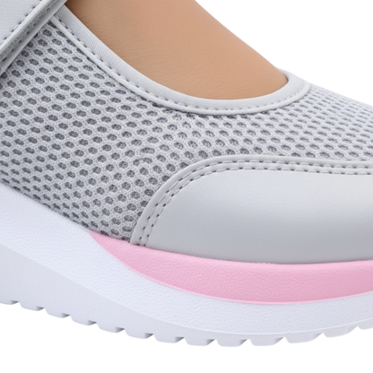 Comfortable Grid Pattern Chunky Sneaker Shoes