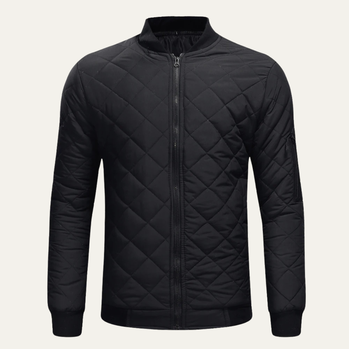Men's Lightweight Quilted Bomber Jacket Zip Up