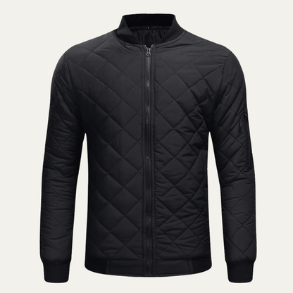 Men's Lightweight Quilted Bomber Jacket Zip Up