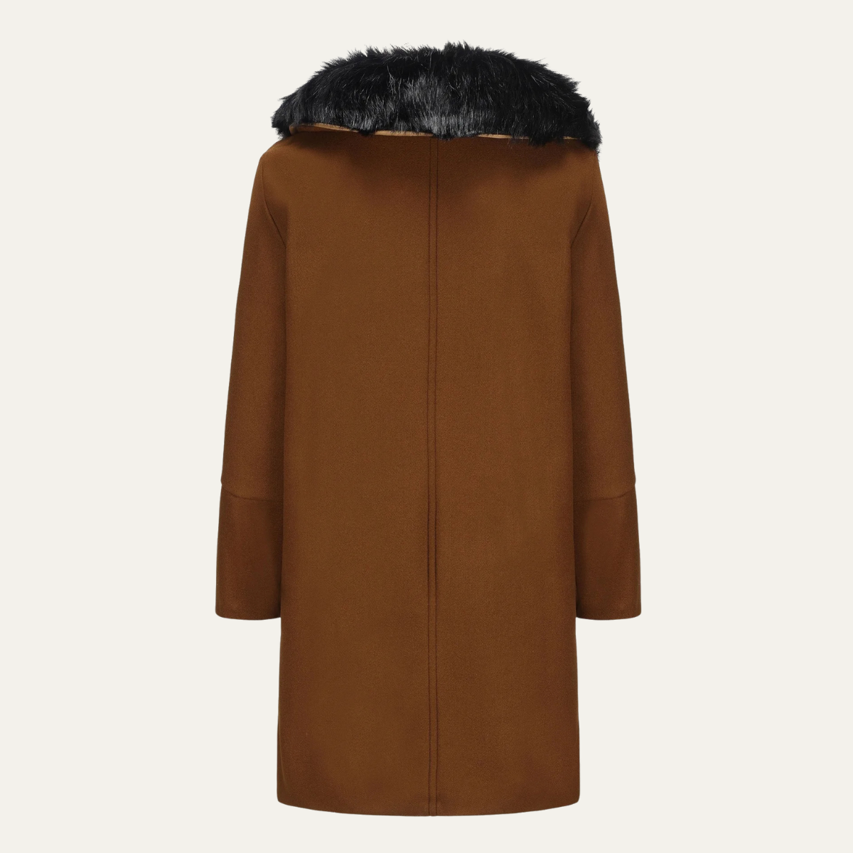 Men's Fur Collar Double Breasted Jacket