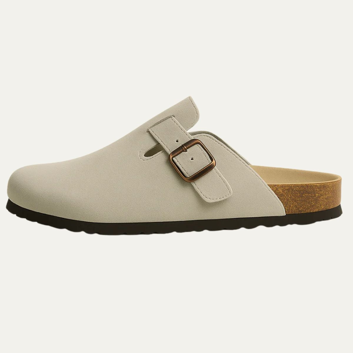 Men's Suede Moccasin Slippers Gray - VibreMode