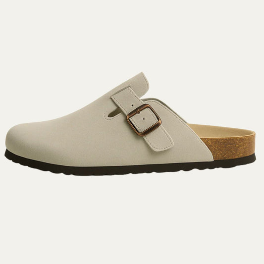 Men's Suede Moccasin Slippers Gray - VibreMode