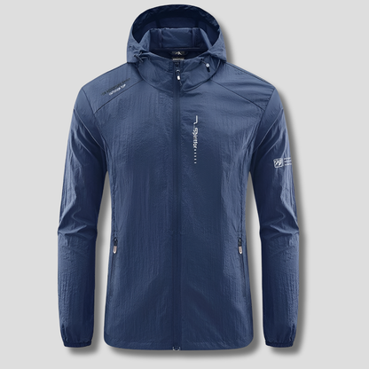 Men's Hooded Summer Jacket Lightweight Windproof
