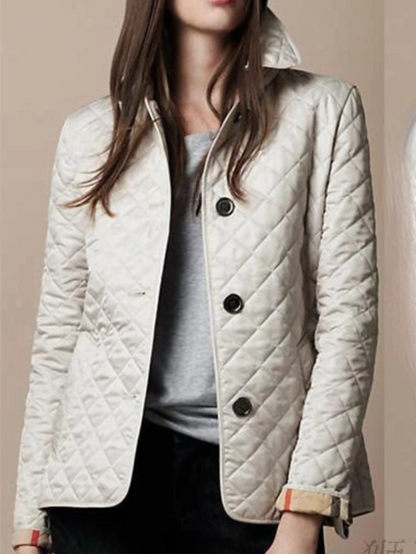 Women's Lined Jacket Folded Collar