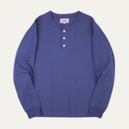 Men's Classic Cotton Henley Shirt