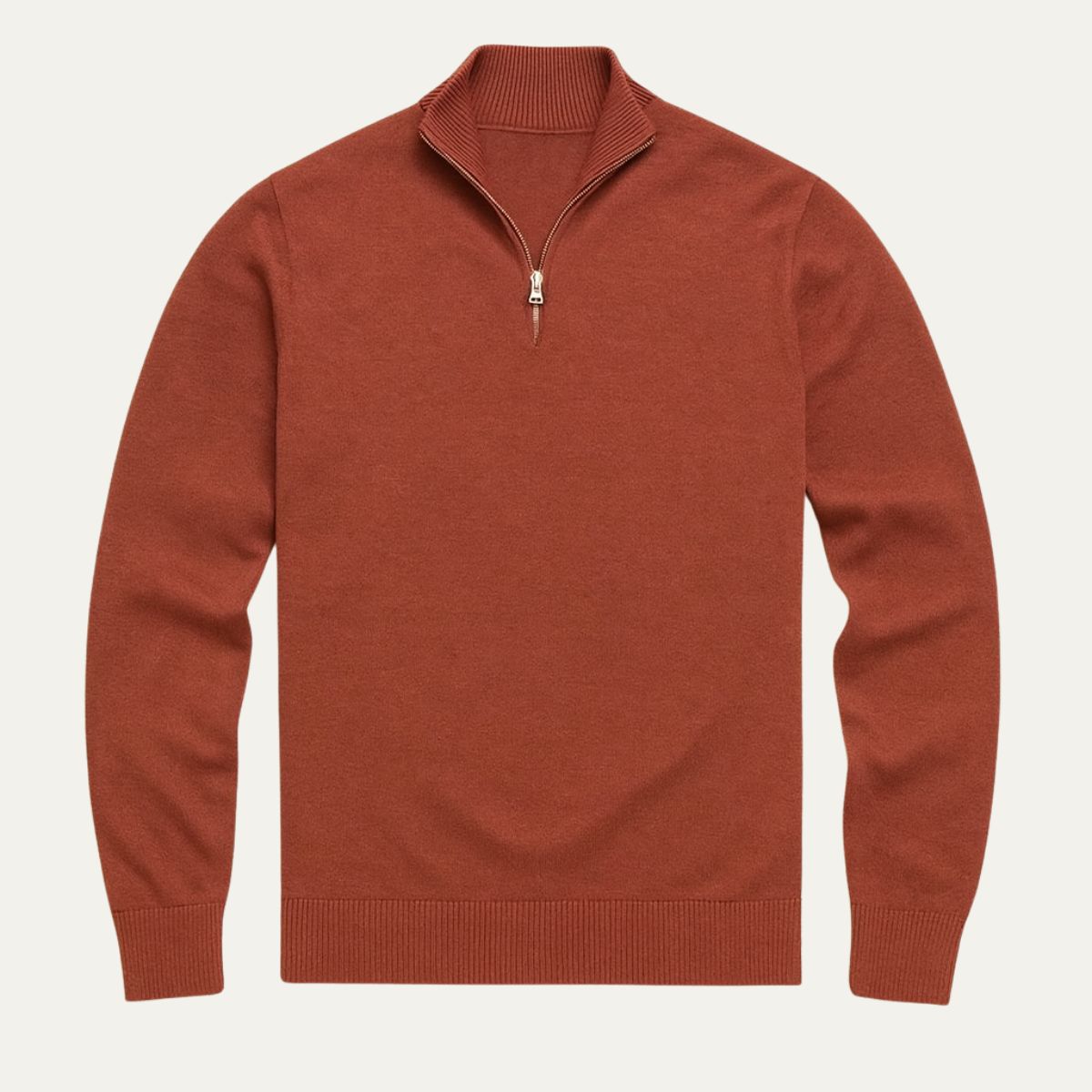 Bronx Men's Modern Quarter Zip Sweater