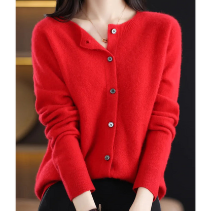 Lightweight Ladies Open Front Sweater