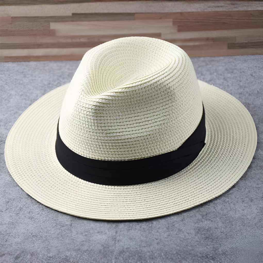 Panama Hat Handwoven Straw Natural - VibreMode
