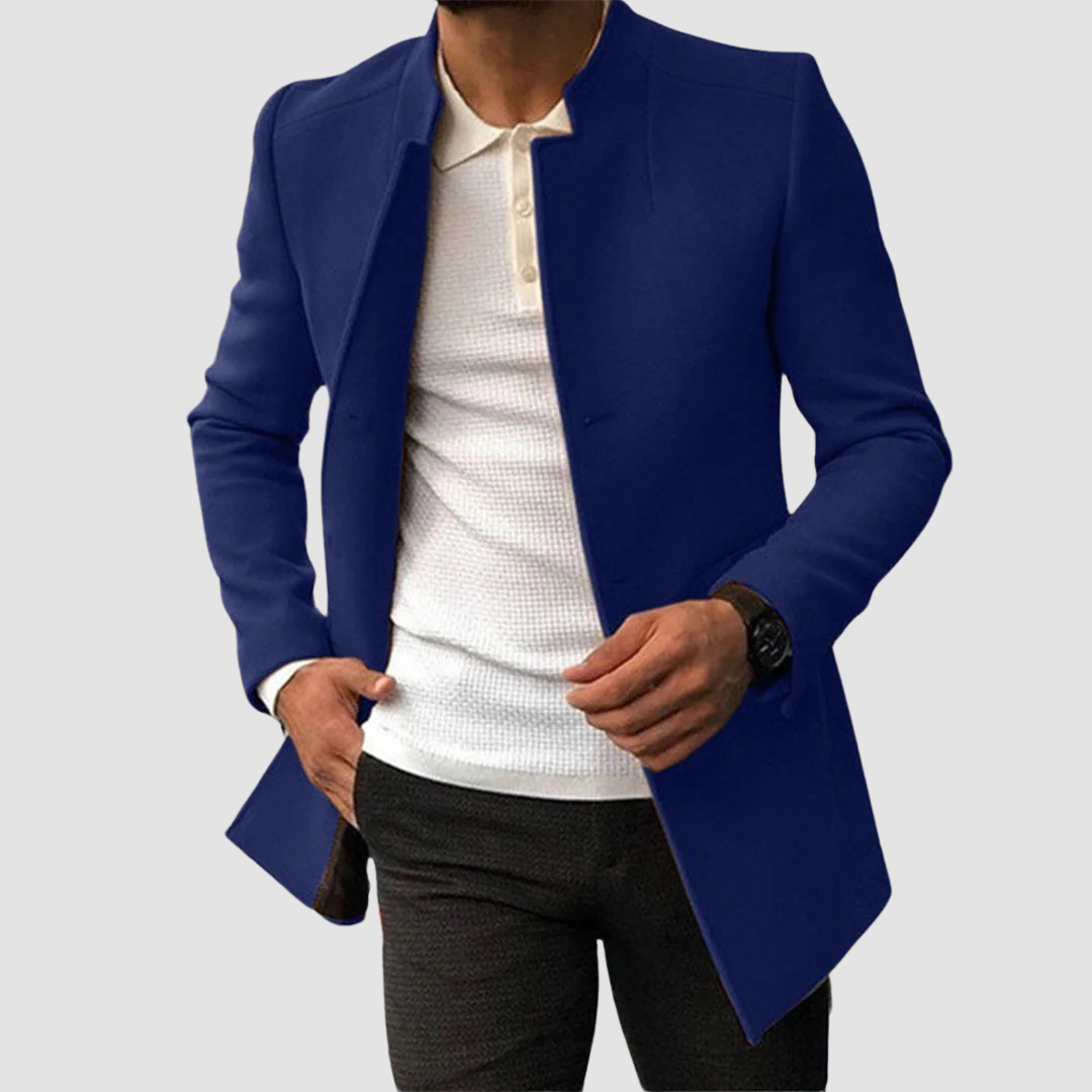 Men's Classic Long Coat Timeless Elegance