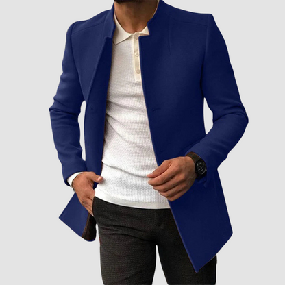 Men's Classic Long Coat Timeless Elegance