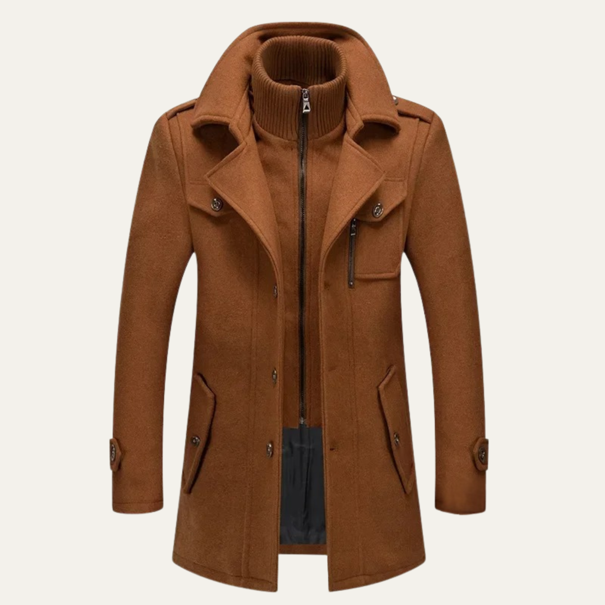Men's Wool Blend Winter Coat