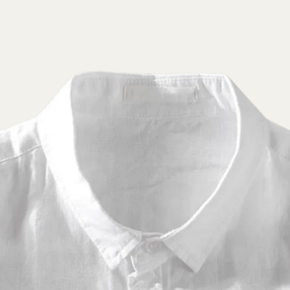 Montland Men's Cotton Linen Shirt Relaxed Fit