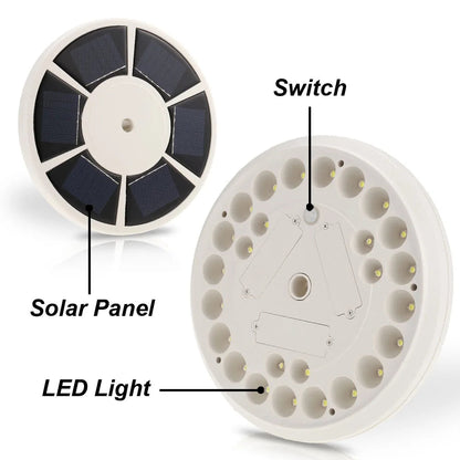 Solar Powered Flagpole Light 26 LEDs