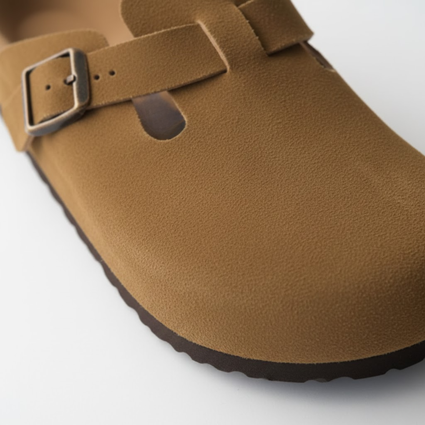 Comfortable Suede Slide Sandals for Women with Arch Support