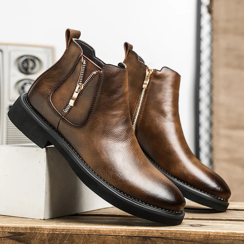 Men's Chelsea Boots Vintage Leather