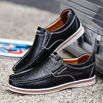 Jace Men's Leather Loafers Black