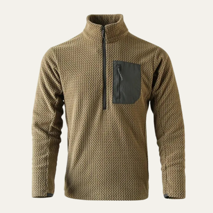 Warwick Men's Wavy Texture Sweater Chest Pocket - VibreMode