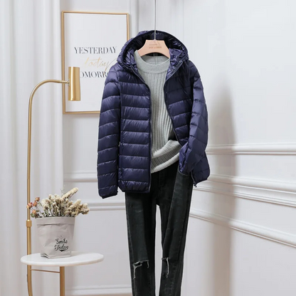 Women's Puffer Jacket Lightweight Water-Resistant
