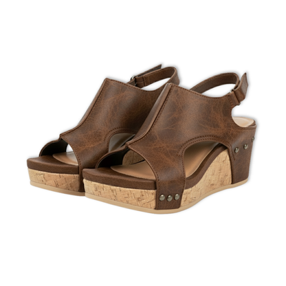 Ladies Classic Buckle High Heel Sandals - VibreMode