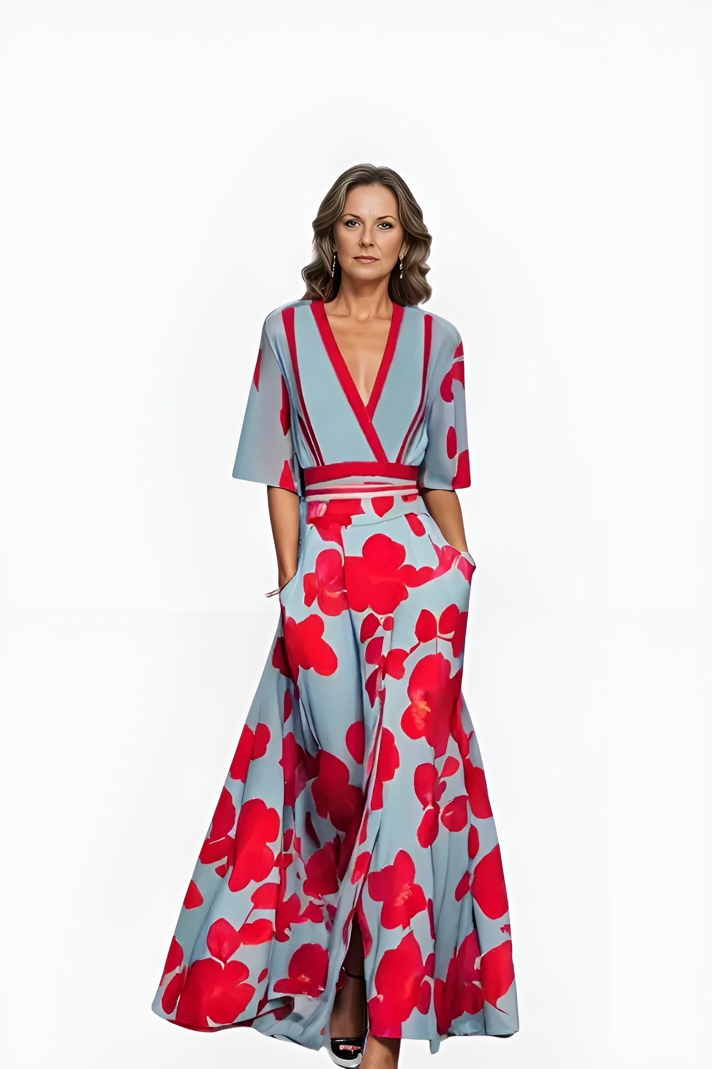 Beautiful Floral Midi Dress