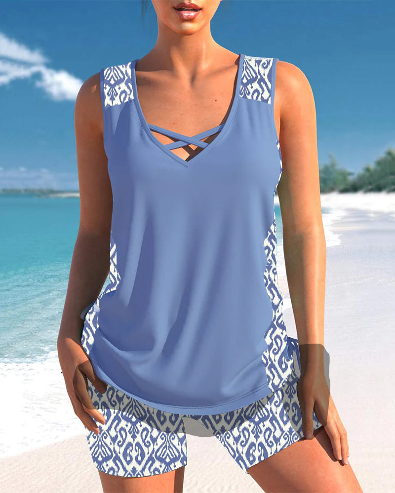 Women's Tankini Swimsuit White