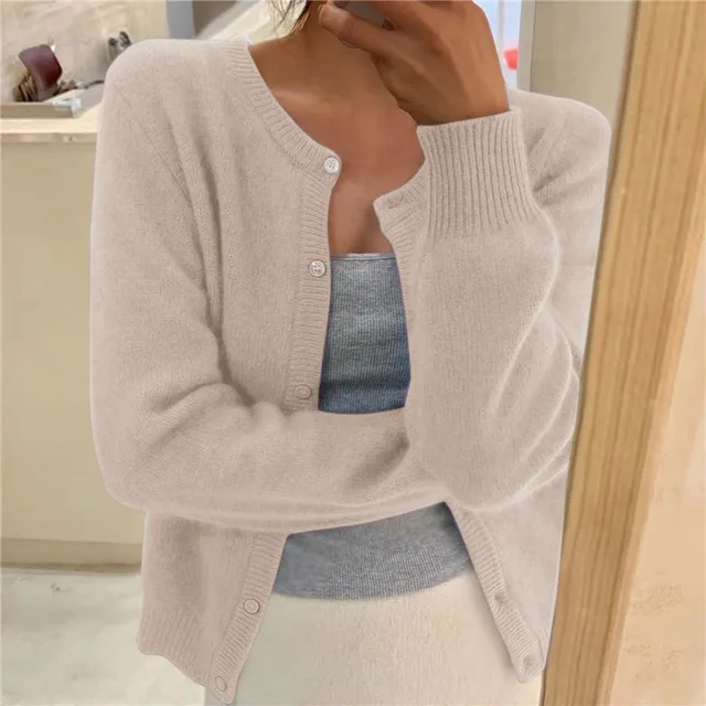 Warm Women's Long Sleeve Winter Cardigan Sweater