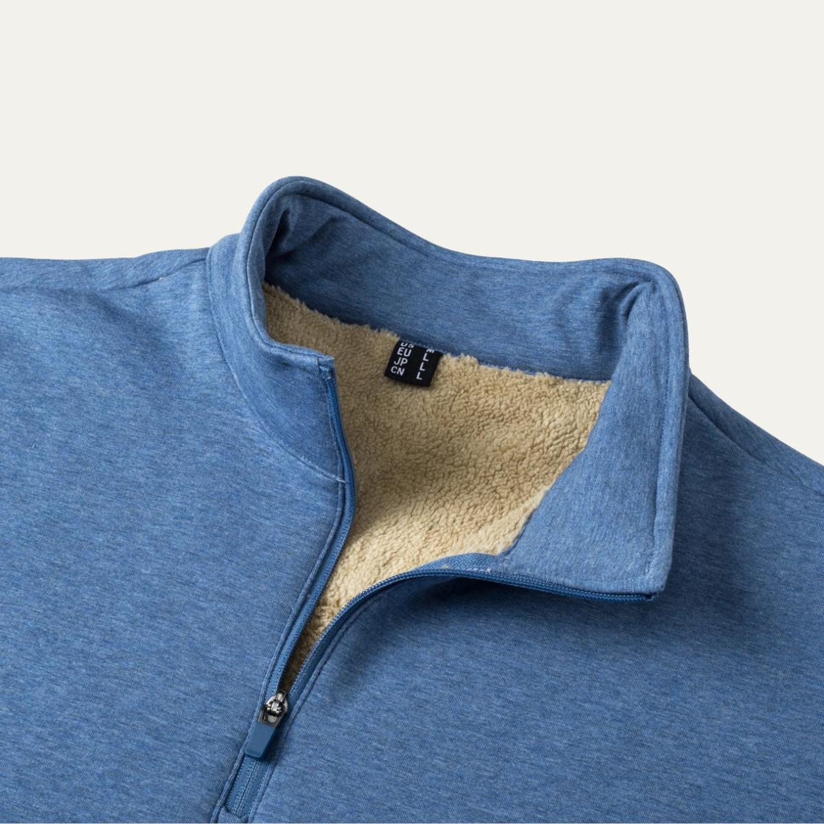 Men's Fleece Half Zip Turtleneck Sweater