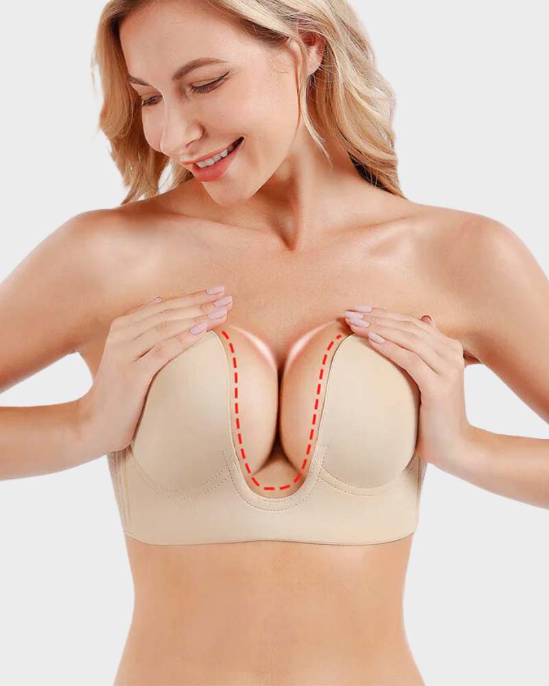 Women's Push Up Strapless Bra Front Cut