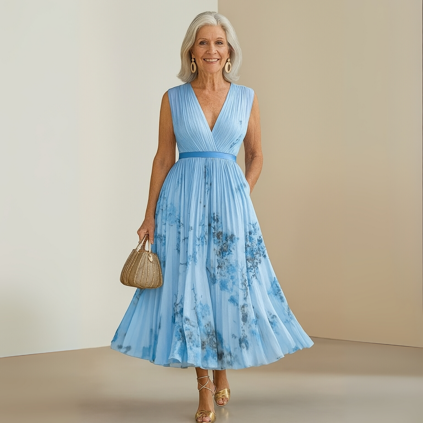 Women's Pleated Summer Dress