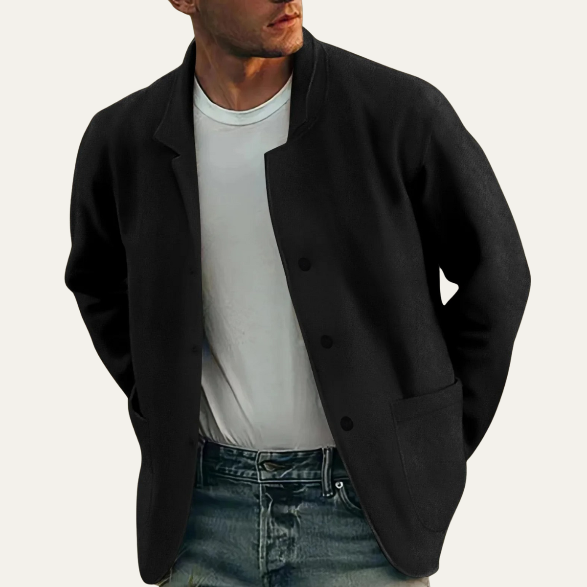 Mens Lightweight Blazer Jacket Beechwood