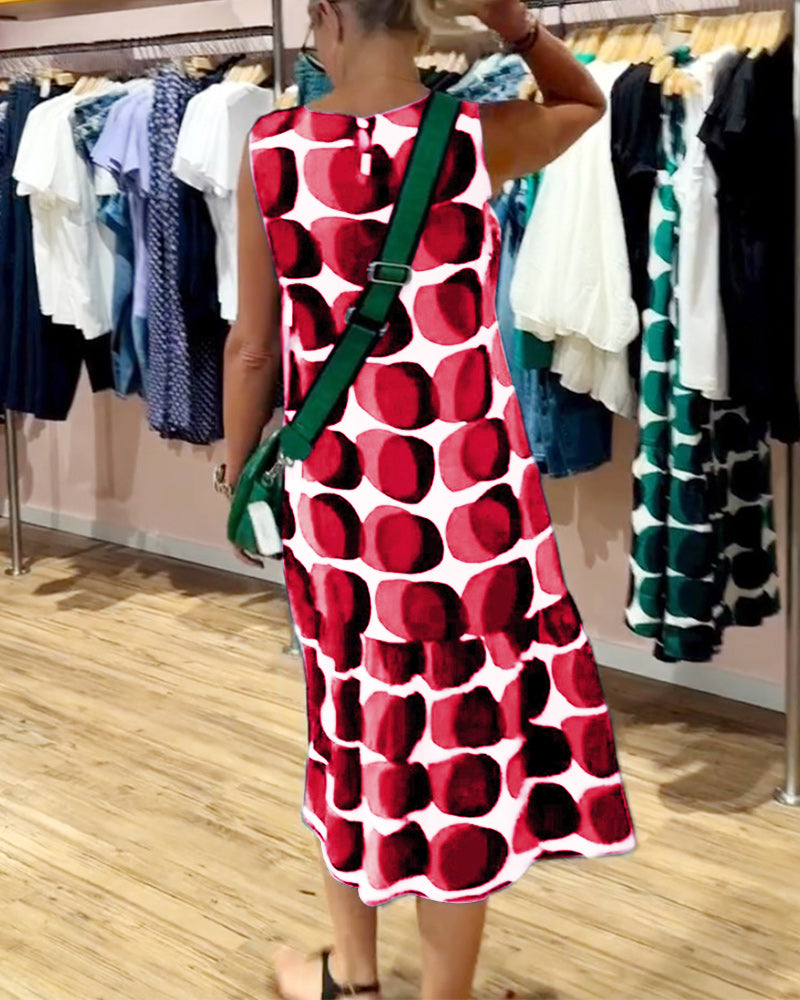 Summer Print Off Shoulder Dress