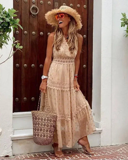 Women's Long Printed Maxi Dress