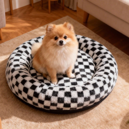 Pet Bed Soft Washable Calming Grey