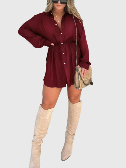 Ladies Classic Front Button Dress Shirt