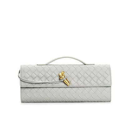 Women's Leather Backpack Braided Strap