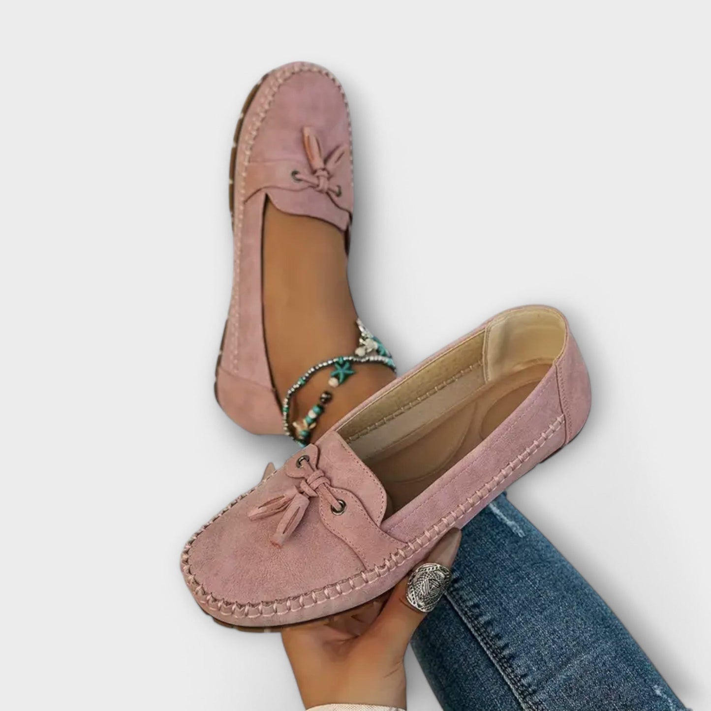 Comfortable Womens Summer Flat Tassel Loafers