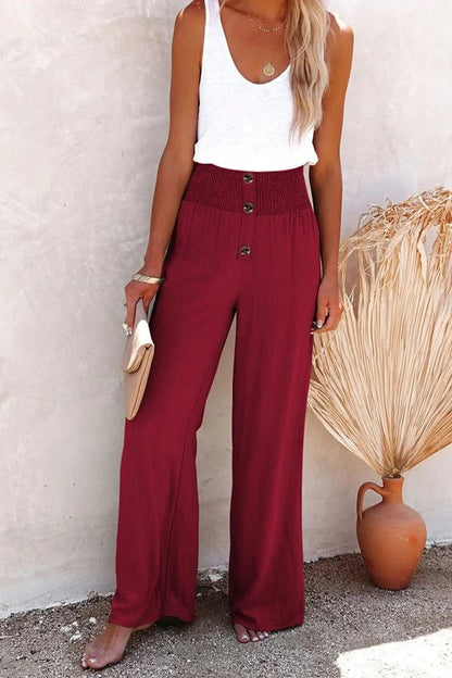 Soft High Waist Comfort Trousers